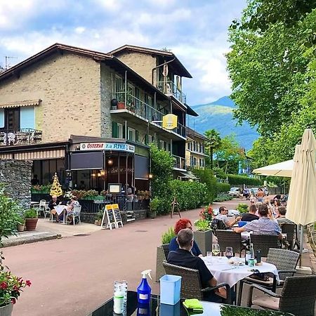Osteria La Riva Hotel Minusio Eksteriør billede